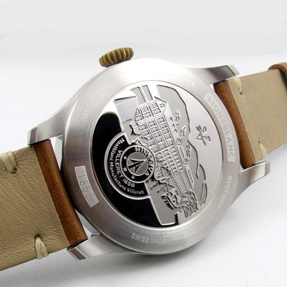 Montblanc orologio 1858 Automatic 44mm nero automatico acciaio e bronzo 116241