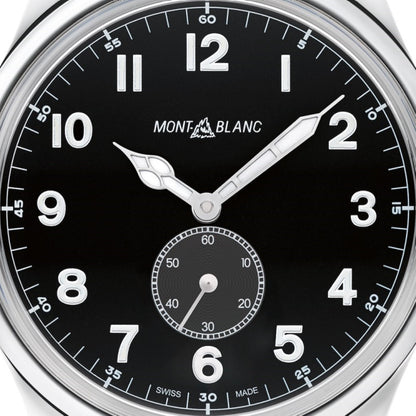 Montblanc orologio 1858 Automatic Small Second 44mm nero automatico acciaio 115074