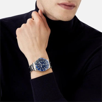 Montblanc orologio 1858 Iced Sea Date 41mm blu automatico acciaio 129369