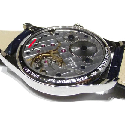 Montblanc orologio 1858 Manual Small Second 44mm blu carica manuale acciaio 113702