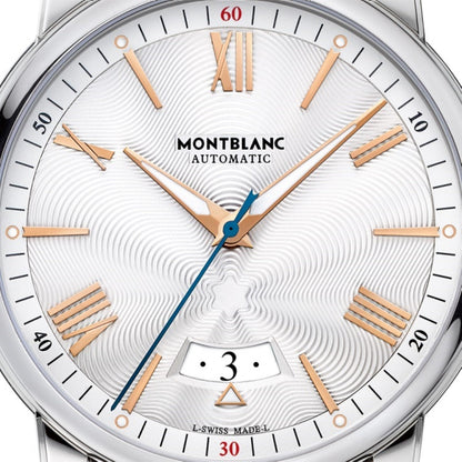 Montblanc orologio 4810 Date 42mm argento automatico acciaio 114852