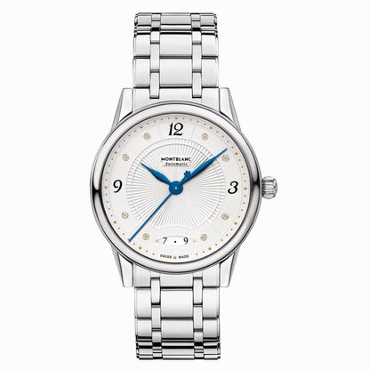 Montblanc orologio Bohème Date 37mm bianco automatico acciaio 114733