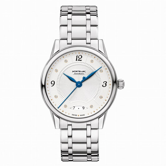 Montblanc orologio Bohème Date 37mm bianco automatico acciaio 114733