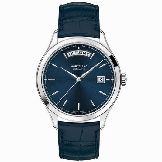 Montblanc orologio Heritage Chronometrie 38mm blu automatico acciaio 118225