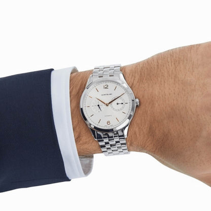 Montblanc orologio Heritage Chronometrie 40mm argento automatico acciaio 114873