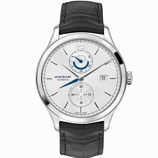 Montblanc orologio Heritage Chronometrie Dual Time 41mm argento automatico acciaio 112540