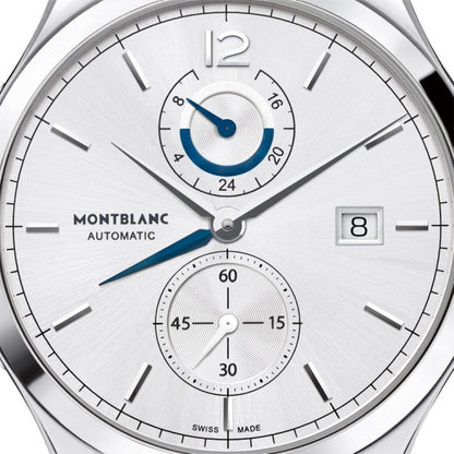 Montblanc orologio Heritage Chronometrie Dual Time 41mm argento automatico acciaio 112540
