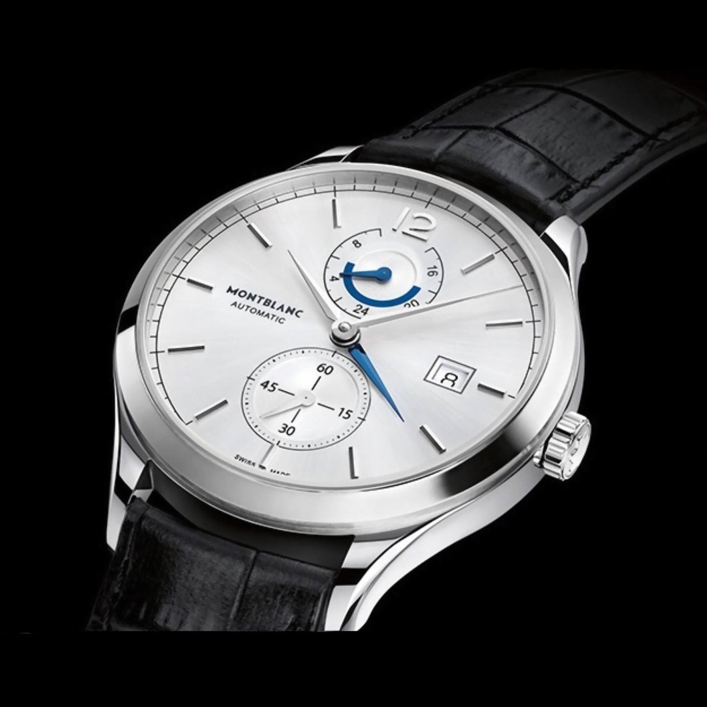 Montblanc orologio Heritage Chronometrie Dual Time 41mm argento automatico acciaio 112540
