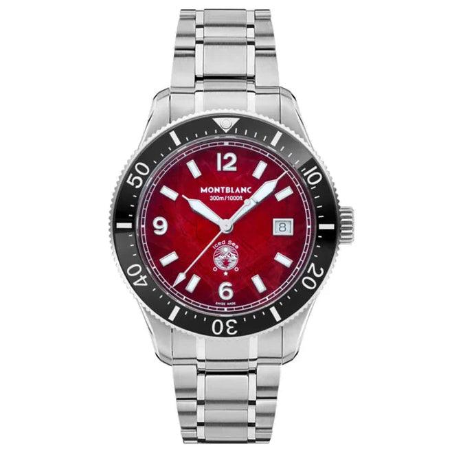 Montblanc orologio Iced Sea Date 41mm bordeaux automatico acciaio 132291