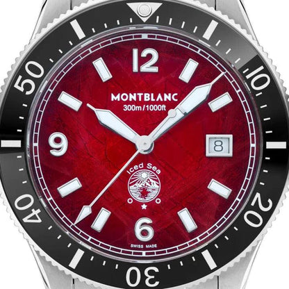 Montblanc orologio Iced Sea Date 41mm bordeaux automatico acciaio 132291