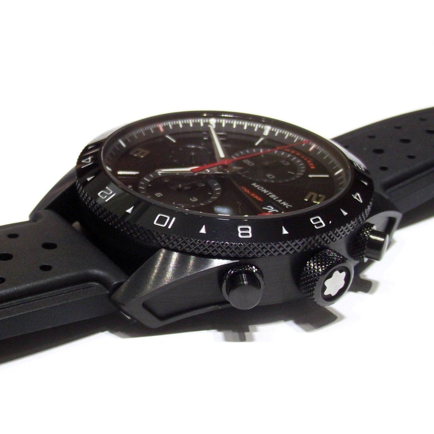 Montblanc orologio Timewalker Chronograph UTC automatico acciaio finitura PVD nero 116101