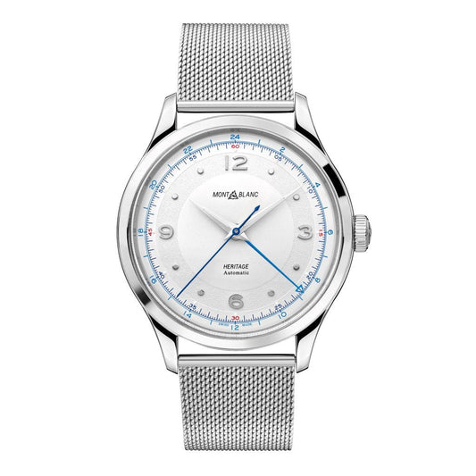Montblanc orologio uomo Heritage GMT 40mm automatico acciaio 119949