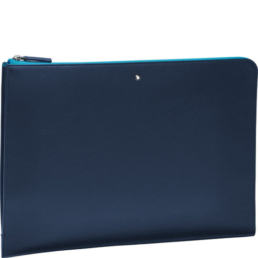 Montblanc portadocumenti Meisterstück Soft Grain My Office blu cobalto 124116