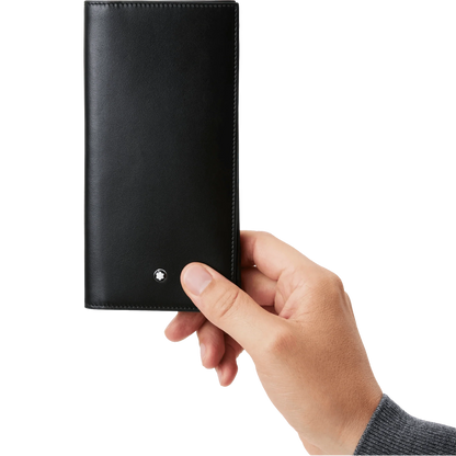 Montblanc portafoglio lungo 15 scomparti Meisterstück nero 129680
