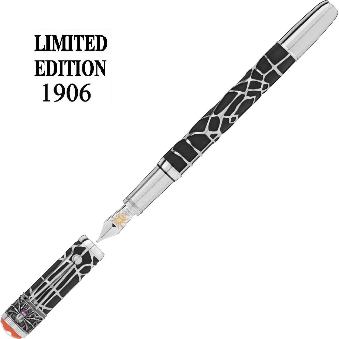 Montblanc stilografica Heritage Rouge Et Noir Spider Metamorphosis Limited edition 1906 punta M 117849