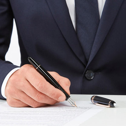 Montblanc stilografica Meisterstück Red Gold LeGrand punta M 112670