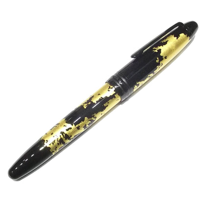Montblanc stilografica Meisterstück Solitaire Calligraphy foglia d'oro punta M 119688