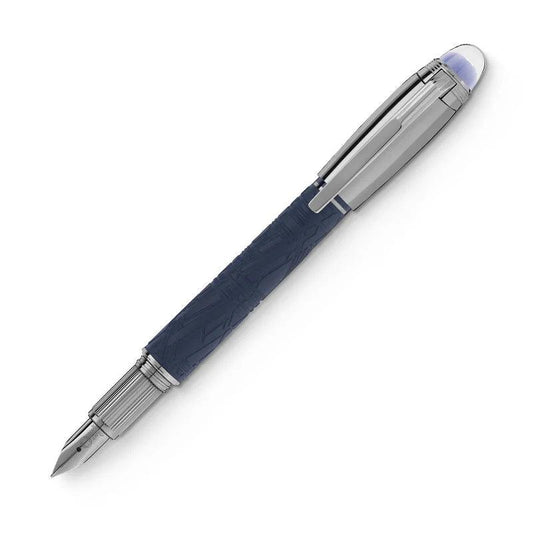 Montblanc stilografica Starwalker Spaceblue Doué punta M 130215