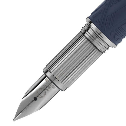 Montblanc stilografica Starwalker Spaceblue Doué punta M 130215