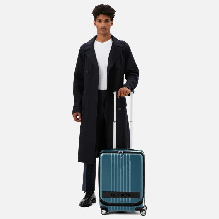 Montblanc trolley bagaglio a mano con tasca anteriore #My4810 ottanio 131858