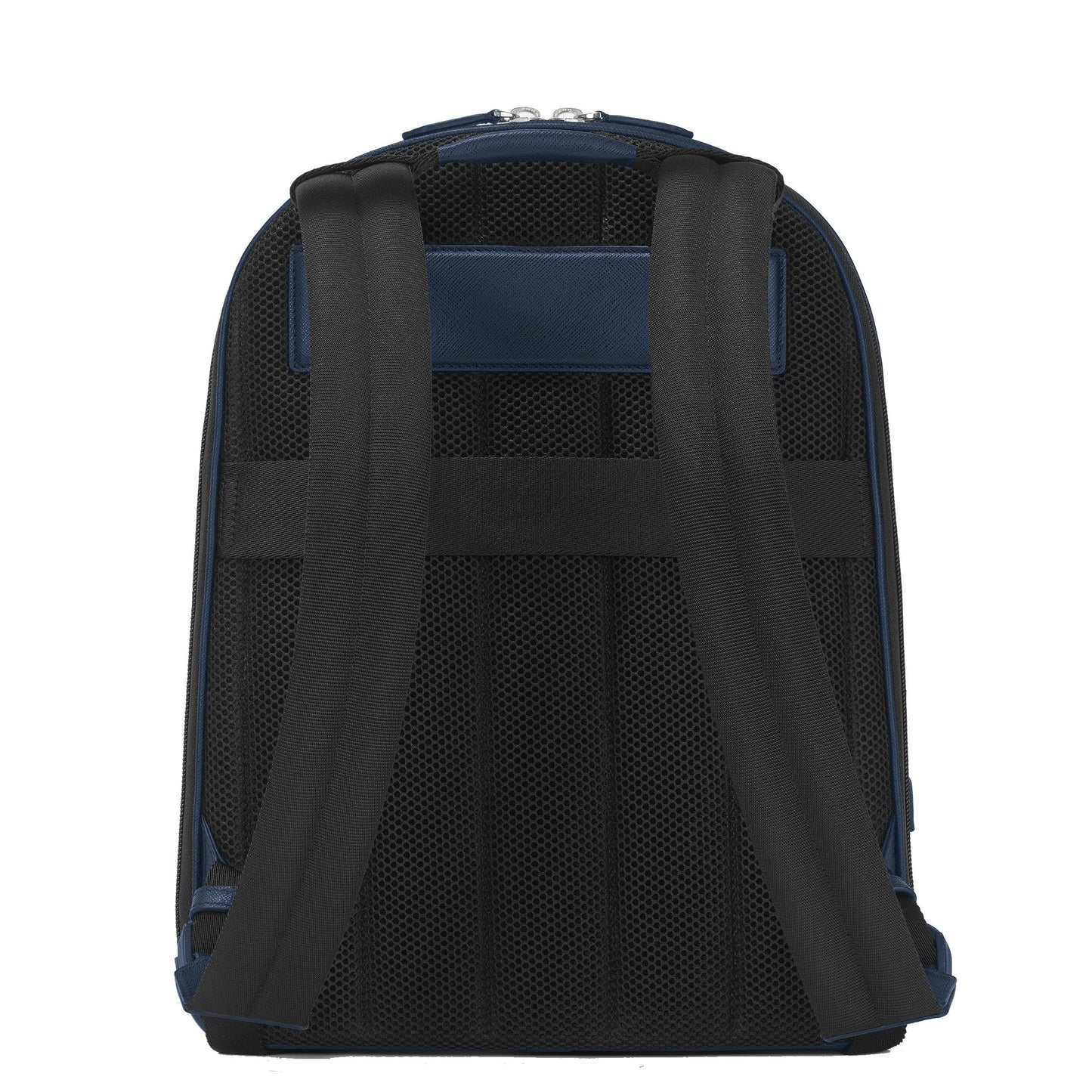 Montblanc zaino medio 3 scomparti sartorial blu 131716