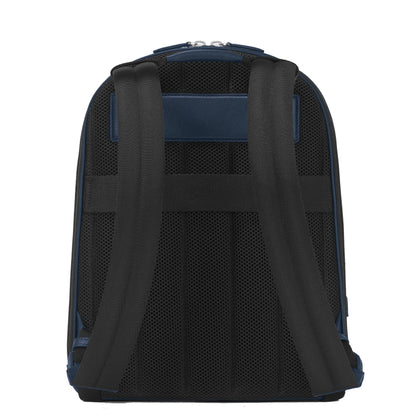 Montblanc zaino medio 3 scomparti sartorial blu 131716