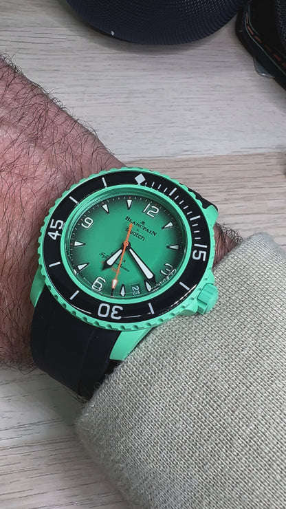 Cinturini BLANC in silicone da 22mm (Es. BlancpainxSwatch)