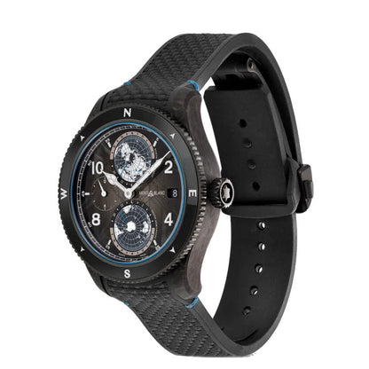 Montblanc orologio 1858 Geosphere Carbo₂ 0 Oxygen edizione limitata 1969 pezzi 43mm nero automatico 132300