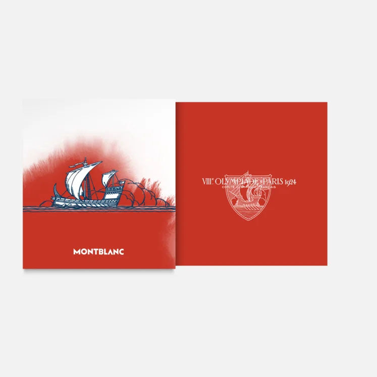 Montblanc boccetta d'inchiostro 50ml Meisterstück x Olympic Heritage Paris 1924 rosso 132952