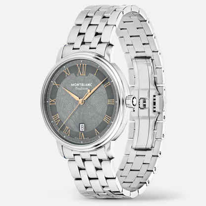 Montblanc orologio Tradition Automatic Date 40 mm grigio automatico acciaio 132433