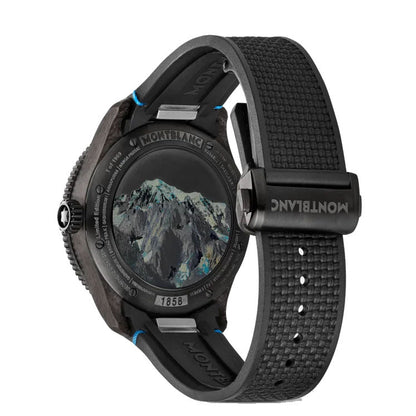 Montblanc orologio 1858 Geosphere Carbo₂ 0 Oxygen edizione limitata 1969 pezzi 43mm nero automatico 132300