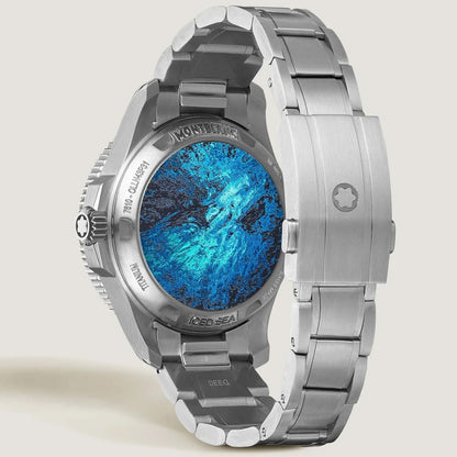 Montblanc orologio Iced Sea 0 Oxygen Deep 4810 43mm blu automatico titanio 135634