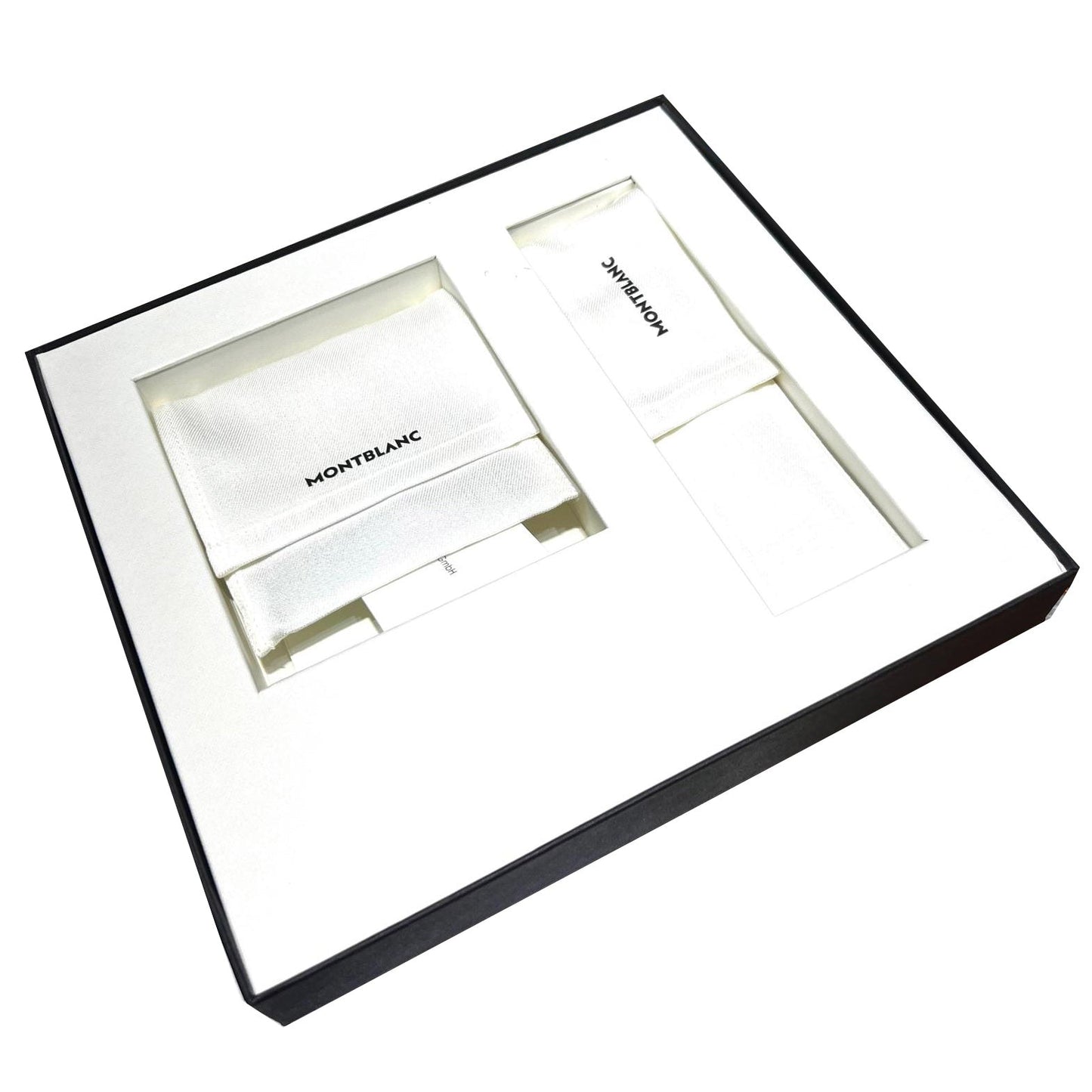 Montblanc set sfera Pix e portacarte di credito 6cc Meisterstuck nera 137793