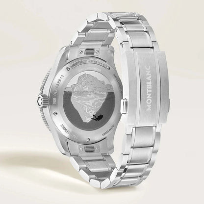 Montblanc orologio Iced Sea Automatic Date 0 Oxygen 38mm bianco automatico acciaio 134024