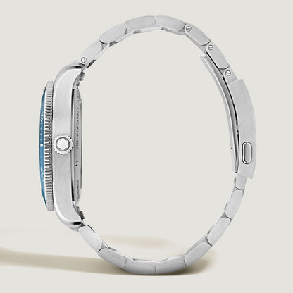 Montblanc orologio Iced Sea Automatic Date 0 Oxygen 38mm azzurro automatico acciaio 134022