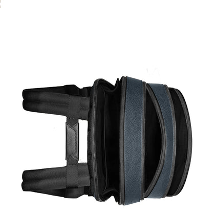 Montblanc zaino medio con 3 scomparti Sartorial tweed blu 220335